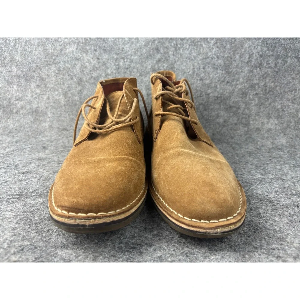 Steve Madden Hacksaw 215 Chukka Boots Mens 11 Tan Suede Lace Up Ankle Boots